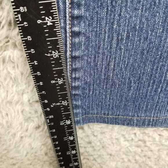 Lane Bryant Jeans Womens 22 Plus Blue Stretch Straight Leg Denim*Altered* - Picture 7 of 14